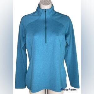 Patagonia Women's Capilene 3 Midweight Zip Neck Teal Crew Top X Small